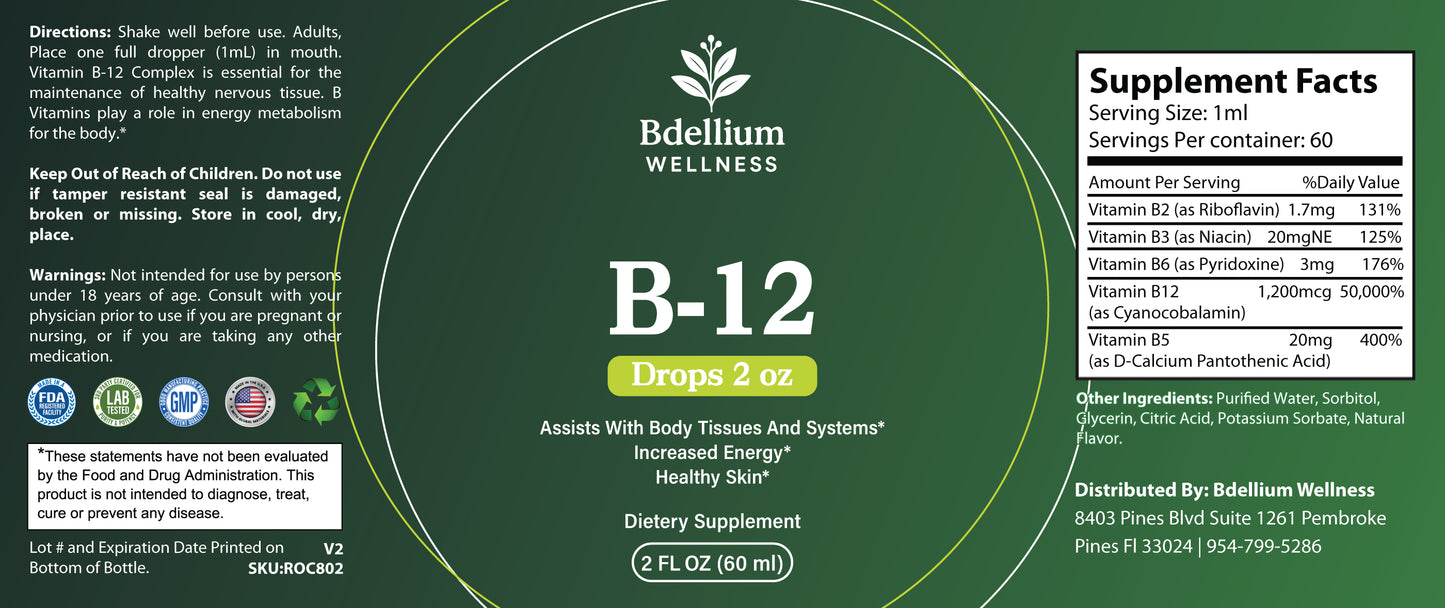 B-12 Drops 2oz