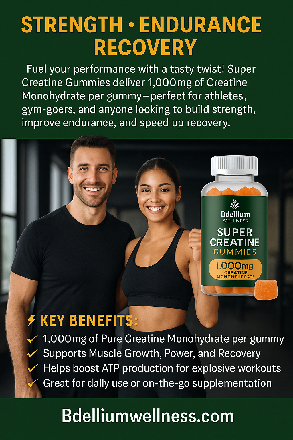 Super Creatine Gummies 1000mg