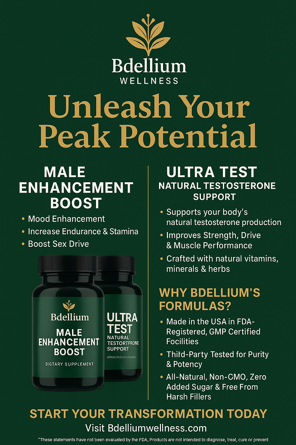Ultra Test Natural Testosterone Support