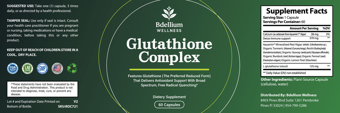 Glutathione Complex -Antioxidant Support & Cellular Wellness